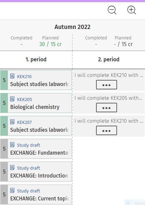 Screenshot from the Timeline page in Sisu.