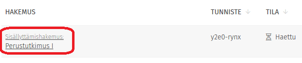 Kuvakaappaus Sisun käyttöliittymästä.