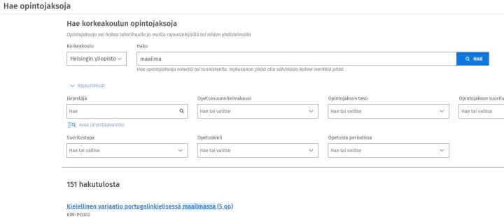 Kuvakaappaus Sisusta: perushaku