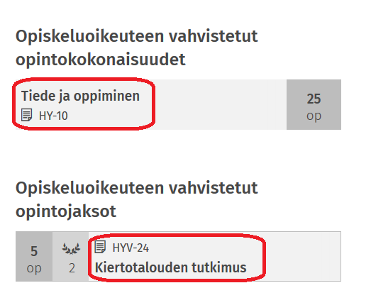 Kuvakaappaus Sisun käyttöliittymästä.