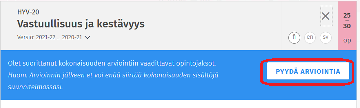 Kuvakaappaus Sisun käyttöliittymästä.