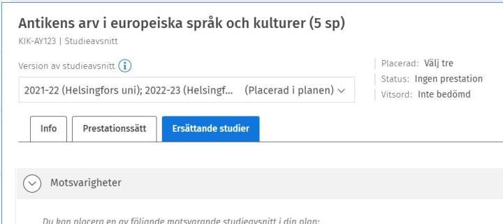 Skärmdump: kursinformationsbroschyr