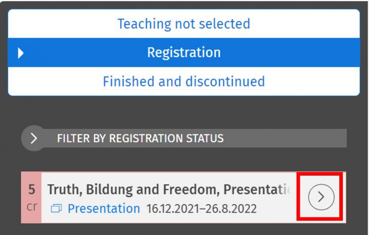 Screenshot: arrow symbol