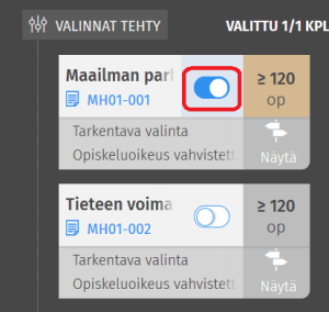 Kuvakaappaus Sisun käyttöliittymästä.