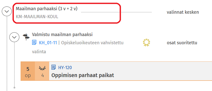 Kuvakaappaus Sisun käyttöliittymästä.