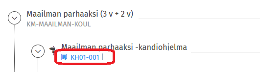 Kuvakaappaus Sisun käyttöliittymästä.