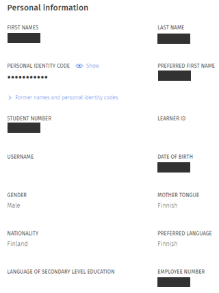 Screenshot of the user interface of Sisu.