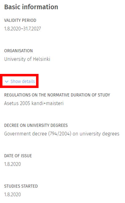 Screenshot of the user interface of Sisu.