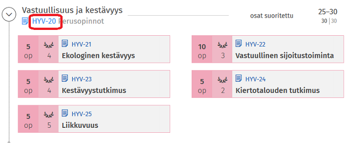 Kuvakaappaus Sisun käyttöliittymästä.