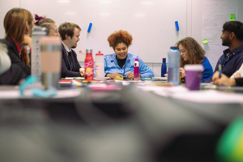 Student working together