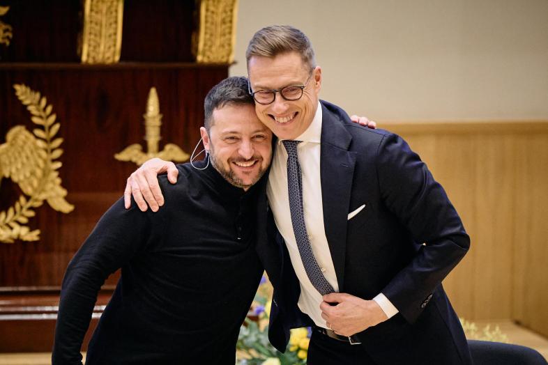 Volodymyr Zelenskyi ja Alexander Stubb.