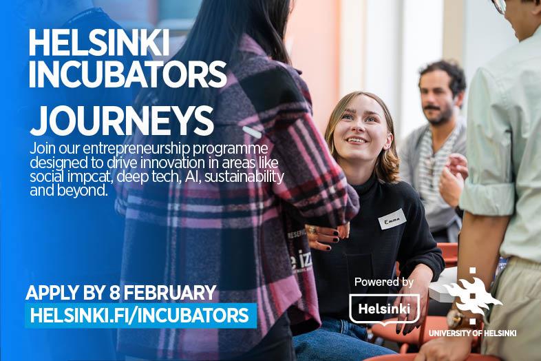 Journeys Incubator Advertisement.