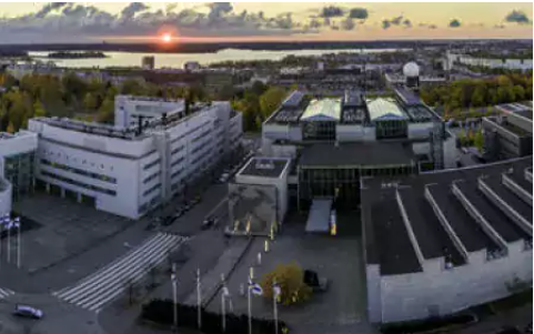 Aerial photo of Kumpula campus